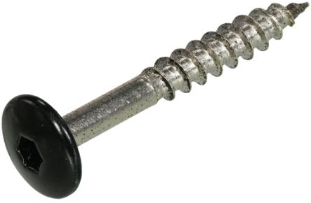 Dak gevel dak gevel kleurkopschroef rvs-a2 zwart ral9005 4.8x25 | 50 stuks - 6304.30.37123