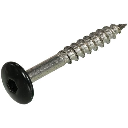 Tornillo cabeza color fachada tejado acero inoxidable-a2 negro ral9005 4,8x38 | 50 piezas - 6304.30.37523