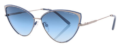 Occhiali da sole dhs232 cat-eye cat. 3 vetro d'acciaio di blu