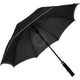Ombrello Pioneer nero con bordo grigio ø104cm
