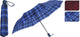 Ombrello pieghevole a quadretti 99x57cm