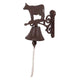 Esschert design timbre vaca hierro fundido