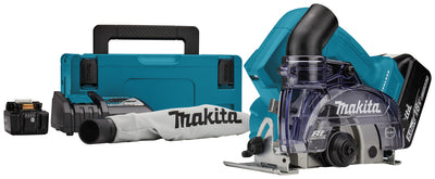 Makita dcc500rtj | fresa diamantata | secco | 125 mm | 18v| 5.0ah agli ioni di litio | impostare | nell'mbox