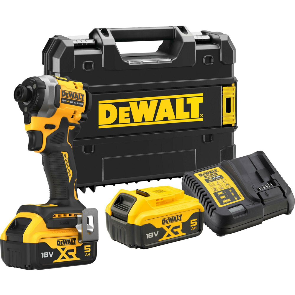 Dewalt dcf850p2t-qw | avvitatore a percussione a batteria | 18v| xr | impostare | Batteria 2x5,0 Ah