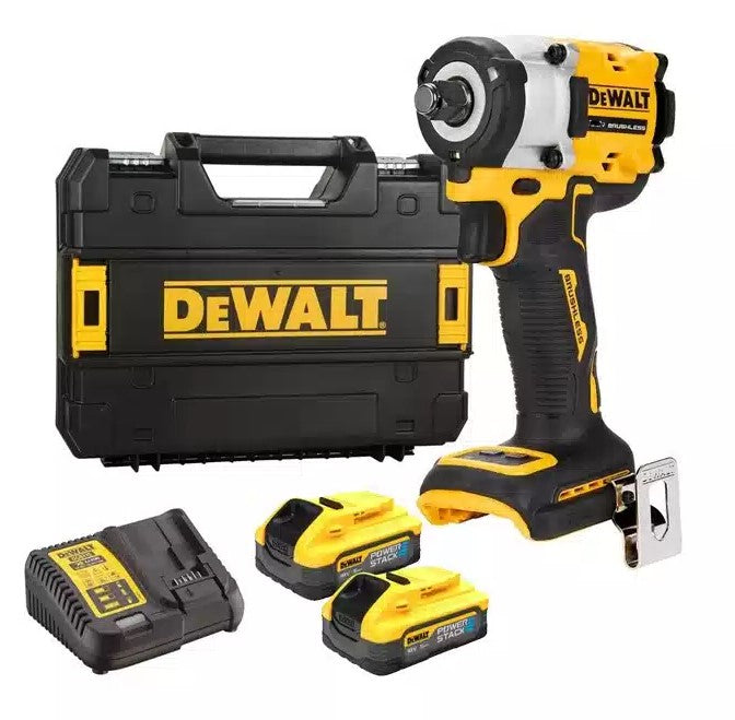 Dewalt DCF921H2T-QW - Llave de impacto inalámbrica sin escobillas XR de 18 V | con anillo de fricción | 1 2 | Pila de energía 2x 5.0ah | en tstak dcf921h2t-qw