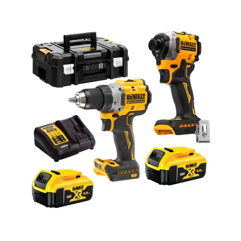 Dewalt dck2051p2t - kit gemello brushless 18v xr dcd800 + dcf850 - 2x 5ah in tstak - dck2051p2t-qw