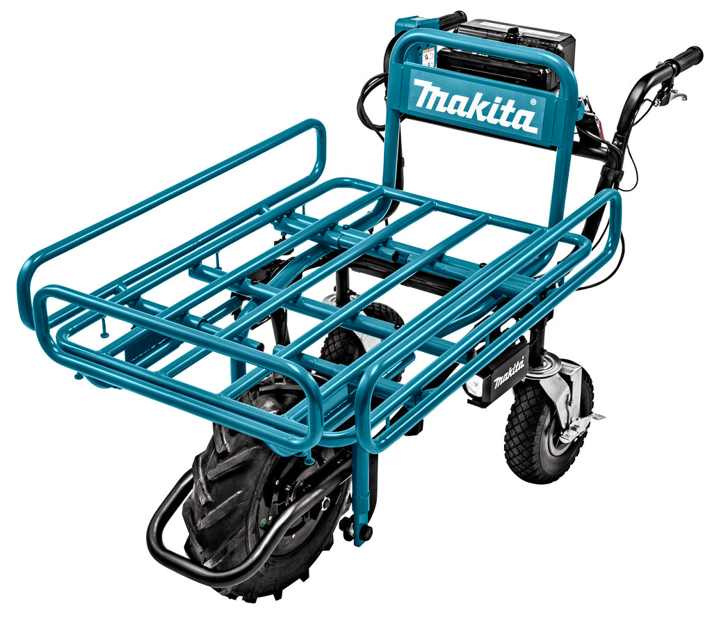 Makita dcu180zx1 | carretilla 18v | con estante de ayuda para el transporte | sin pilas ni cargador, en caja - dcu180zx1
