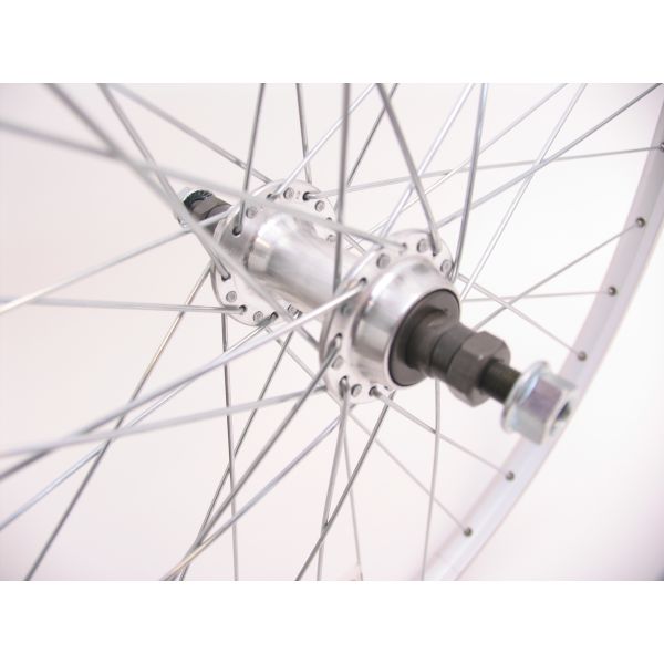 Rueda trasera 28 x 1 4 ZAC19 Free Wheel Solid Silver