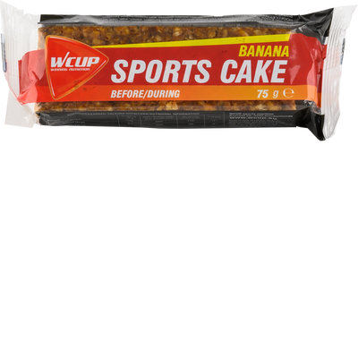 WCUP - Sports Cake Banana 75 gramos 20 piezas