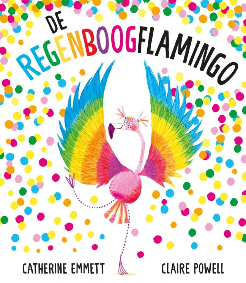 Book de Regenboogflamingo