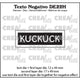 Crealies • testo negativo kuckuck (horizontal)