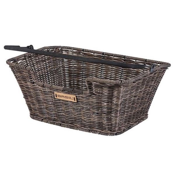 Basil Capri Rattan Look - Canasta de bicicletas - En la parte posterior - Brown