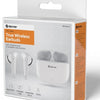 Enzo denver bluetooth draadloze earbuds compact + oplaadcase wit - 7120860