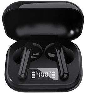 Auricolari wireless Bluetooth Denver + custodia di ricarica neri - 7120850