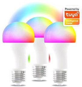 Denver LED GLS Mate RGB E27 9W Paquete de 3 Regulable Smart Wi-Fi Tuya - LED5040