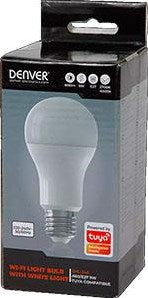 Denver led gls bianco opaco e27 9w dimmerabile smart wi-fi tuya - led5010