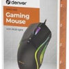 Mouse da gioco ottico Denver con cavo USB RGB luce nera - 9510055