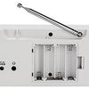 Enzo denver radio dab+ 230v of batterij + dual wekfunctie wit - 8140320
