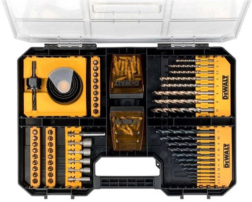 Accessori Dewalt Set da 100 pezzi di viti, trapano e sega a tazza | dt71569-qz