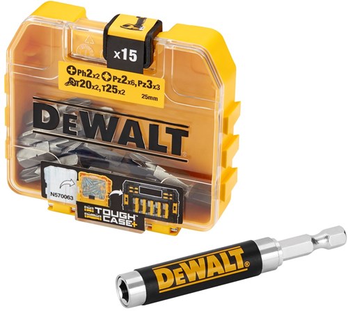 Accessori Dewalt dt71511 | set di punte con guida vite magnetica | 15 pezzi - dt71511