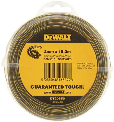 Dewalt accessories 18v grass trimmer - replacement wire 2mm x 15.2m - dt20650-qz