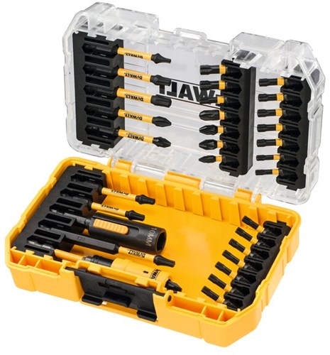 Accessori Dewalt Set di punte per cacciavite Flextorq da 32 pezzi | in casi difficili - dt70747t-qz