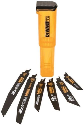 Accessori Dewalt set 6 pezzi 2x lame per seghetto alternativo bim (1x dt2300l-qz, 1x dt2307l-qz, 1x dt2315l-qz, 1x dt2301l-qz, 1x dt2308l-qz, 1x dt2407l-qz) - dt2440l-qz