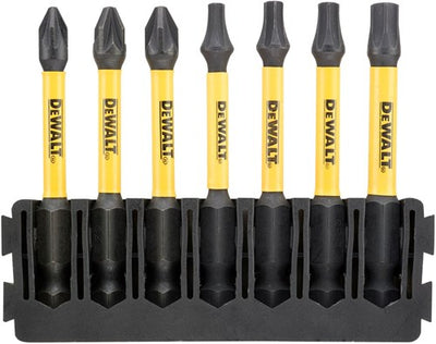 Set di punte per accessori Imp Dewalt | titolare + atto torsione | 57 mm | pz1 x1, pz2 x2, t15 x1, t20 x1, t57 x1, t30 x1 - dt70823-qz