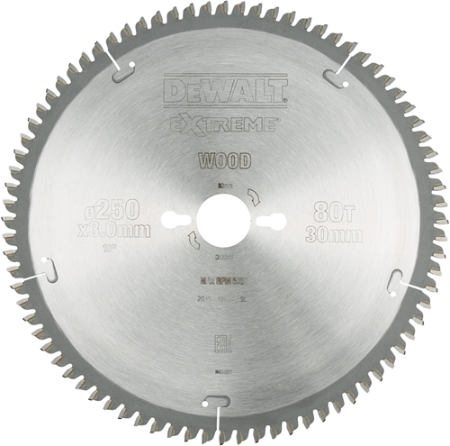 Accesorios dewalt sierra circularbl. s40 250x30x80t - dt4287-qz