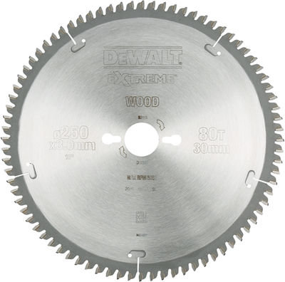 Accesorios dewalt sierra circularbl. s40 250x30x80t - dt4287-qz