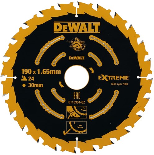 Dewalt accessoires | cirkelzaagblad | 190x30x24t - dt10304-qz