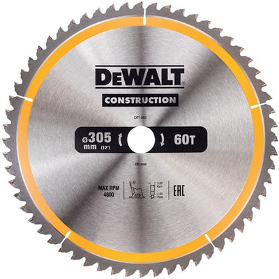 Accessori Dewalt lama per sega circolare 305x30x60t, negativa 5°, tacca 3mm - dt1960-qz