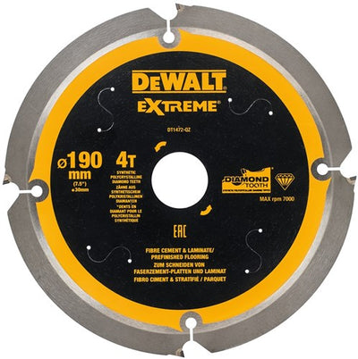 Accessori Dewalt lama sega circolare pcd laminato fibrocemento 190x30x4t - dt1472-qz