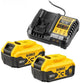 Accessori Dewalt set valore batteria 18v dcb1104p2-qw: 2 batterie da 5,0 Ah + caricatore multiplo XR - dcb1104p2-qw