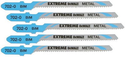 Accessori Dewalt lama per seghetto alternativo bim per metalli e non ferrosi 1,5mm-4mm, sega curva, 76x50x1,5mmmm, (t118eof) - dt2054-qz