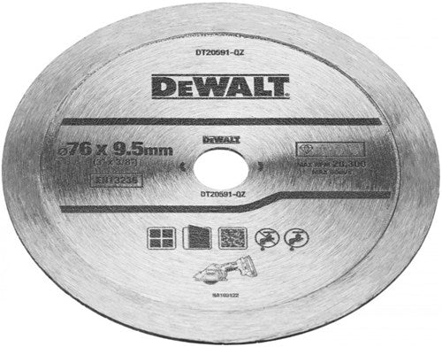 Accesorios Dewalt disco de diamante dt20591-qz | para azulejos | 76x10mm - dt20591-qz