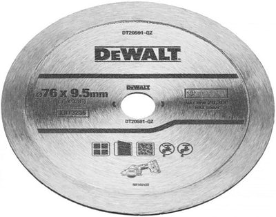Accessori Dewalt dt20591-qz disco diamantato | per piastrelle | 76x10mm - dt20591-qz
