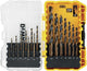 Accessori Dewalt dt70728-qz | Set di punte per metallo HSS da 19 pezzi | in custodia rigida - dt70728-qz