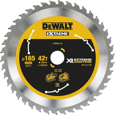 Accesorios Dewalt dt99561 xr hoja de sierra circular 165x20mm 42 dientes - dt99561-qz