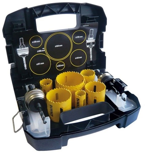 Set di seghe a tazza Dewalt Extreme | Astuccio da 11 pezzi - dt90353-qz