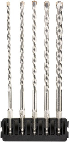Porta accessori Dewalt + attacco esagonale multimateriale | 5 pezzi | 4 mm, 5 mm, 5,5 mm, 6 mm, 8 mm – dt70830-qz
