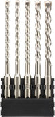 Porta accessori Dewalt + sds plus | 5 pezzi | 5,5x160 mm x1, 6x160 mm x1, 7x160 mm x1, 8x160 mm x1, 10x160 mm x1 - dt70835-qz