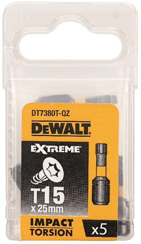 Imp accessori dewalt act torsione 25mm torx t15 - dt7380t-qz