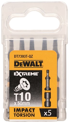 Accesorios diablillo dewalt act torsión 50mm torx t10 - dt7393t-qz