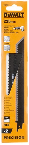 Dewalt accessoires reciprozaagblaad isolatie 225mm - dt2450-qz