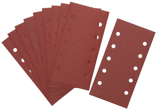 Accesorios dewalt lija 1 2, 115x228mm, velcro, 10 agujeros, k80 - dt8551-qz