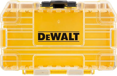Accessori Dewalt custodia rigida misura piccola vuota x1 + tictac vuota x1 + supporto 7 pezzi 25 mm x2 + supporto 7 pezzi 57 mm x2 - dt70801-qz