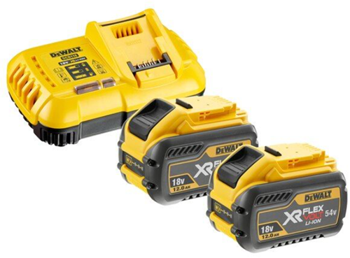Dewalt dcb118y2 | voltaje flexible | kit de inicio | 2 x batería flexvolt | 54v | 12.0ah | iones de litio - dcb118y2-qw