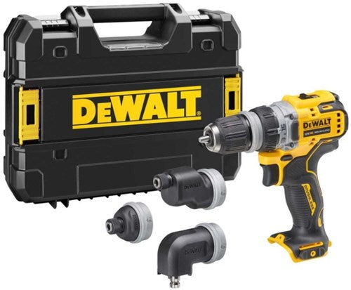 Trapano avvitatore a batteria Dewalt dcd703nt | con 4 teste intercambiabili | 12v | escl. batteria e caricabatterie - dcd703nt-xj