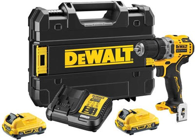 Taladro de impacto inalámbrico Dewalt dcd706d2-qw 12v 2.0ah li-ion - dcd706d2-qw